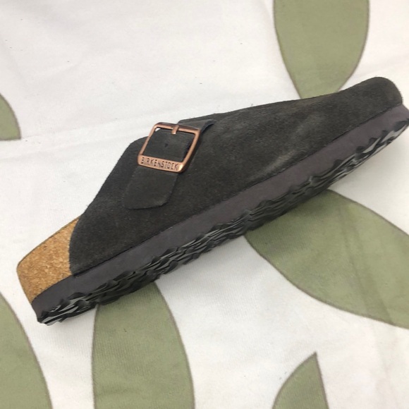 NWT Women's Mocha Suede Birkenstock Boston Shoes - Narrow Fit - Picture 5 of 8